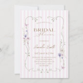 Invitation Fête de mariage florale botanique (Devant)