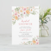 Invitation Fête de mariage florale de printemps (Debout devant)