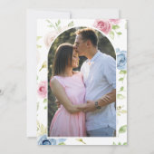 Invitation Fête de Mariage Florale de Printemps Doux (Dos)