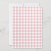 Invitation Fête de mariage florale rose Coquette Daisy Printe (Dos)