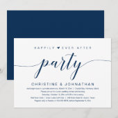 Invitation Fête de Mariage Fugitif Happily Ever After (Devant / Derrière)