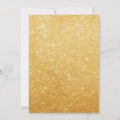 Invitation Fête de mariage Gold par la poste (Dos)