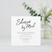Invitation Fête de mariage Gold par la Poste (Debout devant)