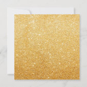 Invitation Fête de mariage Gold par la Poste (Dos)