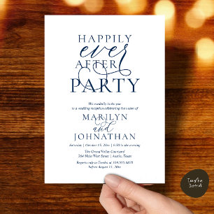 Invitation Fête de Mariage Happily Ever After, Dîner de Maria