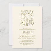 Invitation Fête de Mariage Happily Ever After, Réception de M (Devant)