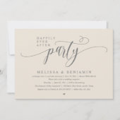 Invitation Fête de Mariage "Happily Ever After", Réception Mo (Devant)