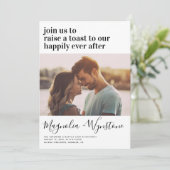 Invitation Fête de Mariage Heureux (Debout devant)