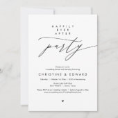 Invitation Fête de Mariage "Heureux à Tout Jamais", Dîner de  (Devant)