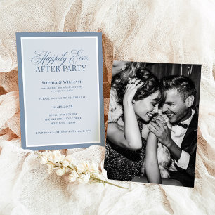 Invitation Fête de Mariage Heureux à Tout Jamais Fuite en B