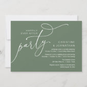 Invitation Fête de Mariage Heureux, Dîner Romantique Dansant (Devant)