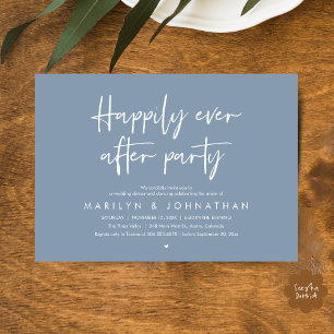 Invitation Fête de Mariage « Heureux pour Toujours », Dîner d