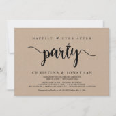 Invitation Fête de Mariage heureux pour toujours, Kraft Moder (Devant)