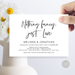 Invitation Fête de Mariage Heureux Pour Toujours, Noir, Fugue
