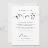 Invitation Fête de mariage heureux pour toujours Photo Récept (Devant)