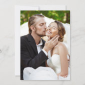 Invitation Fête de mariage heureux pour toujours Photo Récept (Dos)