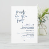 Invitation Fête de Mariage "Ils vécurent heureux", Réception (Debout devant)
