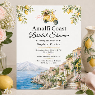 Invitation Fête de mariage italienne sur la côte amalfitaine