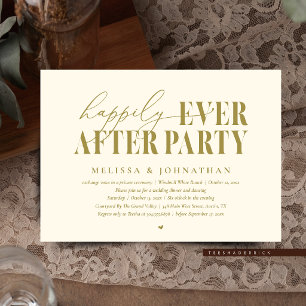 Invitation Fête de Mariage 'Jusqu'à la fin des temps', Récept