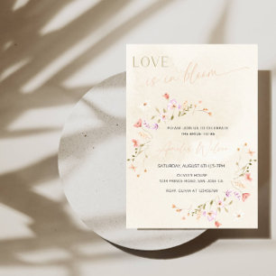 Invitation Fête de mariage « L'amour est en fleur » - Thème j