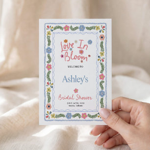 Invitation Fête de mariage Love in Bloom, Fantaisiste