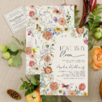 Fête de Mariage Love In Bloom Fleur Sauvage Pressé