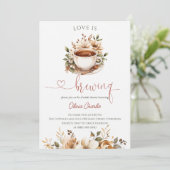 Invitation Fête de mariage Love is Brewing (Debout devant)