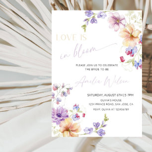 Invitation Fête de mariage : Love Is in Bloom - Fête florale