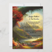 Invitation Fête de mariage magique de la forêt enchantée (Devant)