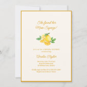 Invitation Fête de mariage Main Squeeze Citron Fruit Citrus (Devant)