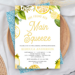 Invitation Fête de mariage Main Squeeze Lemon Orchard Citrus