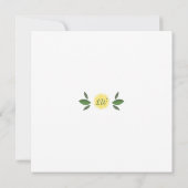 Invitation Fête de mariage Main Squeeze Lemons (Dos)