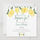 Invitation Fête de mariage Main Squeeze Lemons (Devant)