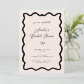 Invitation Fête de mariage martini frontière cursive arc capr (Debout devant)