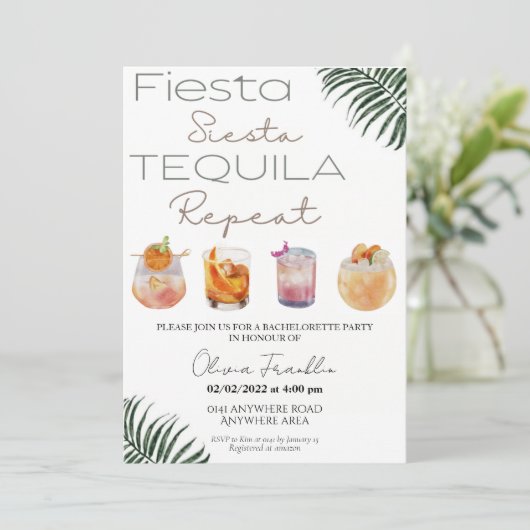 Invitation Fête de mariage mexicaine finale (Debout devant)
