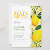 Invitation Fête de mariage Modern Lemon Main Squeeze (Devant)