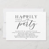 Invitation Fête de Mariage Moderne et Éternelle pour les Amou (Devant)