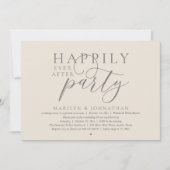 Invitation Fête de Mariage Moderne et Éternelle pour les Amou (Devant)