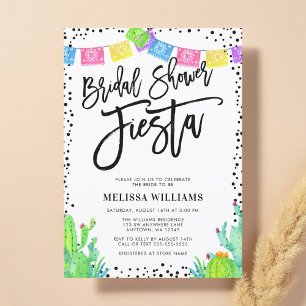 Invitation Fête de mariage moderne mexicaine Fiesta