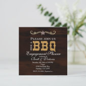 Invitation Fête de mariage occidental BBQ pour couples (Debout devant)