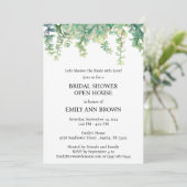 Invitation Fête de mariage ouverte dans la verdure  (Debout devant)