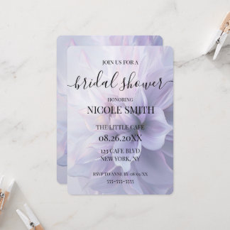 Invitation Fête de mariage personnalisée avec grande fleur vi