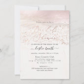 Invitation Fête de mariage PixDezines Blush Coastal/Shoreline (Devant)