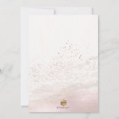 Invitation Fête de mariage PixDezines Blush Coastal/Shoreline (Dos)