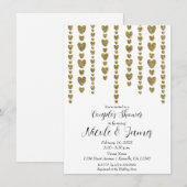 Invitation Fête de mariage pour couple de la Saint-Valentin à (Devant / Derrière)