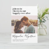 Invitation Fête de Mariage Pour Toujours (Debout devant)