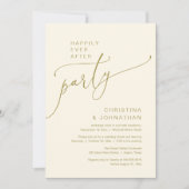 Invitation Fête de Mariage Pour Toujours, Dîner de Réception  (Devant)