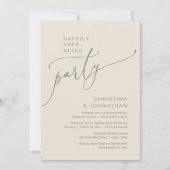 Invitation Fête de Mariage Pour Toujours, Dîner de Réception  (Devant)