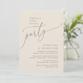 Invitation Fête de Mariage Pour Toujours, Dîner de Réception  (Debout devant)