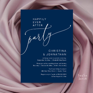 Invitation Fête de Mariage Pour Toujours, Dîner de Réception